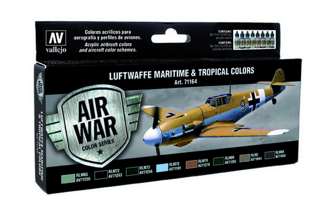 71164 Air War Luftwaffe Maritime and Tropical Colors 8 x 17 ml